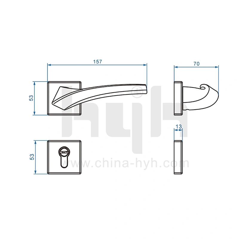 Zinc Alloy Bathroom Door Lock